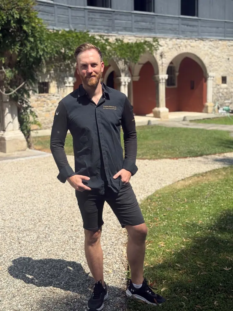 In der Unterkunft in Frankreich